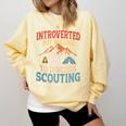 Introvert's Scouting Passion Comfort Colors Sweatshirt Butter Introvert's Scouting Passion Comfort Colors Sweatshirt Butter