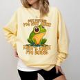 Introverts Thats What Im Doing Just Pretends Comfort Colors Sweatshirt Butter
