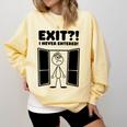 Irony Sarcasm Introvert Dry Humor Cartoon Comic Geek Nerd Comfort Colors Sweatshirt Butter Irony Sarcasm Introvert Dry Humor Cartoon Comic Geek Nerd Comfort Colors Sweatshirt Butter