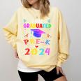 I Just Graduated Pre k Graduation 2024 Pre-Kindergarten Comfort Colors Sweatshirt Butter