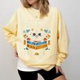 I Just Want To Read Books And Pet Cats Introvert Comfort Colors Sweatshirt Butter I Just Want To Read Books And Pet Cats Introvert Comfort Colors Sweatshirt Butter