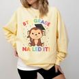 Kids 8th Grade Nailed It Monkey Graduation Comfort Colors Sweatshirt Butter