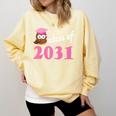 Kids Class Of 2031 Back To School Graduation T-Shirt Comfort Colors Sweatshirt Butter