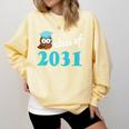 Kids Class Of 2031 Graduation Year T-Shirt Back To School Comfort Colors Sweatshirt Butter