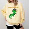 Kids Cute Graduation Dinosaur Smarty Saurus Kinder VPK Pre-k Grad Comfort Colors Sweatshirt Butter