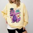Kids Dabbing T Rex Graduation Kindergarten Class Of 2019 Comfort Colors Sweatshirt Butter