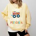 Kids I Just Crushed Preschool Monster Graduation Pre-K Shirt Comfort Colors Sweatshirt Butter