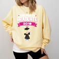Kids Kindergarten Graduate 2018 Graduation Girls Comfort Colors Sweatshirt Butter