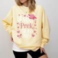 Kids Little Miss Pre-K Grad 2025 Preschool Girls Prek Graduation Comfort Colors Sweatshirt Butter