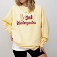 Kids Peace Out Kindergarten Graduation Kindergarten Graduate Comfort Colors Sweatshirt Butter