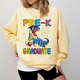 Kids Pre-K Graduate Dinosaur T-Rex Pre Kindergarten Graduation Comfort Colors Sweatshirt Butter