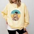 Kids Pre-K Graduate Sloth Cap And Gown Cute Preschool Graduation Comfort Colors Sweatshirt Butter