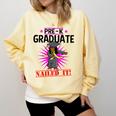 Kids Pre K Graduation Flossing Girl Nailed It Graduate Girls Comfort Colors Sweatshirt Butter