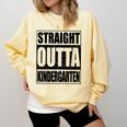 Kids Straight Outta Kindergarten Shirt Boy Girl Graduation Comfort Colors Sweatshirt Butter
