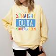 Kids STRAIGHT OUTTA KINDERGARTEN T-SHIRT FUNNY GRADUATION GIFT Comfort Colors Sweatshirt Butter