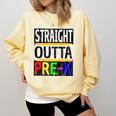 Kids Straight Outta Pre-K Graduation Comfort Colors Sweatshirt Butter