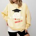 Kindergarten 2018 NAILED IT Graduation Graduate Comfort Colors Sweatshirt Butter