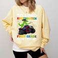 Kindergarten Graduate 2025 Kindergarten Graduation Dino Trex Comfort Colors Sweatshirt Butter