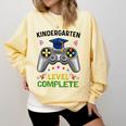 Kindergarten Level Complete Graduation Class 2023 Gamer Kids Comfort Colors Sweatshirt Butter