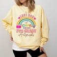 Last Day Of School Autograph 5th Grade Graduation Boys Girls Comfort Colors Sweatshirt Butter