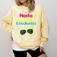 Last Day Of School Spanish Teacher Graduation T-Shirt Comfort Colors Sweatshirt Butter