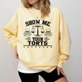 Law School Graduation Bar Exam Comfort Colors Sweatshirt Butter