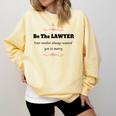Lawyer Law School Graduation T Shirt Female Graduate Comfort Colors Sweatshirt Butter