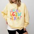 LCSW Grad Social Worker Graduation In My LCSW Era Comfort Colors Sweatshirt Butter