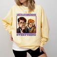 Let's Overthink Everything Shirt Antisocial Introvert Comfort Colors Sweatshirt Butter