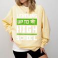 Leveling Up To High School Tee Shirt Gaming Graduation Comfort Colors Sweatshirt Butter