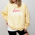 Licensed Esthetician 2023 Graduation Comfort Colors Sweatshirt Butter
