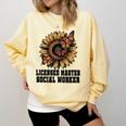 Licensed Masters Social Work Worker LMSW Graduation 2026 Comfort Colors Sweatshirt Butter