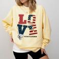 Love Coast Guard Mom Proud Coast Guard Graduation Mom Comfort Colors Sweatshirt Butter