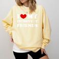 I Love My Introvert Friends I Heart My Introvert Friends Comfort Colors Sweatshirt Butter