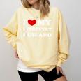 I Love My Introvert Husband I Heart My Introvert Husband Comfort Colors Sweatshirt Butter