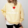 I Love My PreSchool Students Teachers Educators Graduation Comfort Colors Sweatshirt Butter