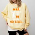 Masters Degree Graduation Shirt For MBA Grad Student Comfort Colors Sweatshirt Butter