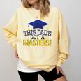 Masters Degree Proud Dad Graduation Shirt MBA Social Work Comfort Colors Sweatshirt Butter