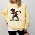 Masters Graduation Mastered It Dabbing Man Tee Comfort Colors Sweatshirt Butter