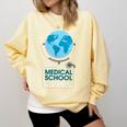 Medical School Survivor Med Graduation Comfort Colors Sweatshirt Butter