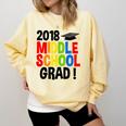 Middle School Graduation Class Of 2018 Shirt Comfort Colors Sweatshirt Butter