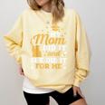 My Mom Did It And She Did It For Me Graduation Graduate Comfort Colors Sweatshirt Butter