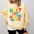Next Stop Second Grade 1st Grade Graduation Day Kids Comfort Colors Sweatshirt Butter