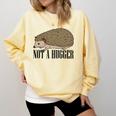 Not A Hugger Hedgehog Introvert Sarcasm Antisocial Comfort Colors Sweatshirt Butter