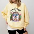 I Am Not a Hugger Introvert Hedgehog With Cactus Comfort Colors Sweatshirt Butter