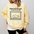 Do Not Tap On The Glass Sound Booth Introvert Comfort Colors Sweatshirt Butter Do Not Tap On The Glass Sound Booth Introvert Comfort Colors Sweatshirt Butter