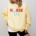 Nurse Est 2018 New Graduation Nursing School T-Shirt Comfort Colors Sweatshirt Butter