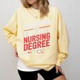 Nurse Graduation I Survived My Girlfriends Nursing Degree Comfort Colors Sweatshirt Butter