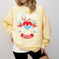 Nurse Live Love Heal Graduation Appreciation Valentines Day Comfort Colors Sweatshirt Butter