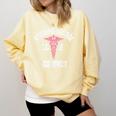 Nursing School Survivor Apparel Graduation Party Nurse RN Comfort Colors Sweatshirt Butter